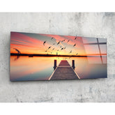 Dock Glass Wall Art (92x36 cm)