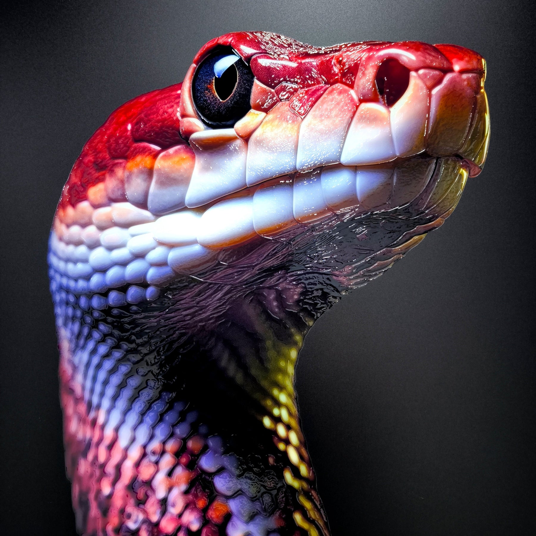 Venom Noir — Haptic 3D Embossed + High-Gloss Lacquer Print