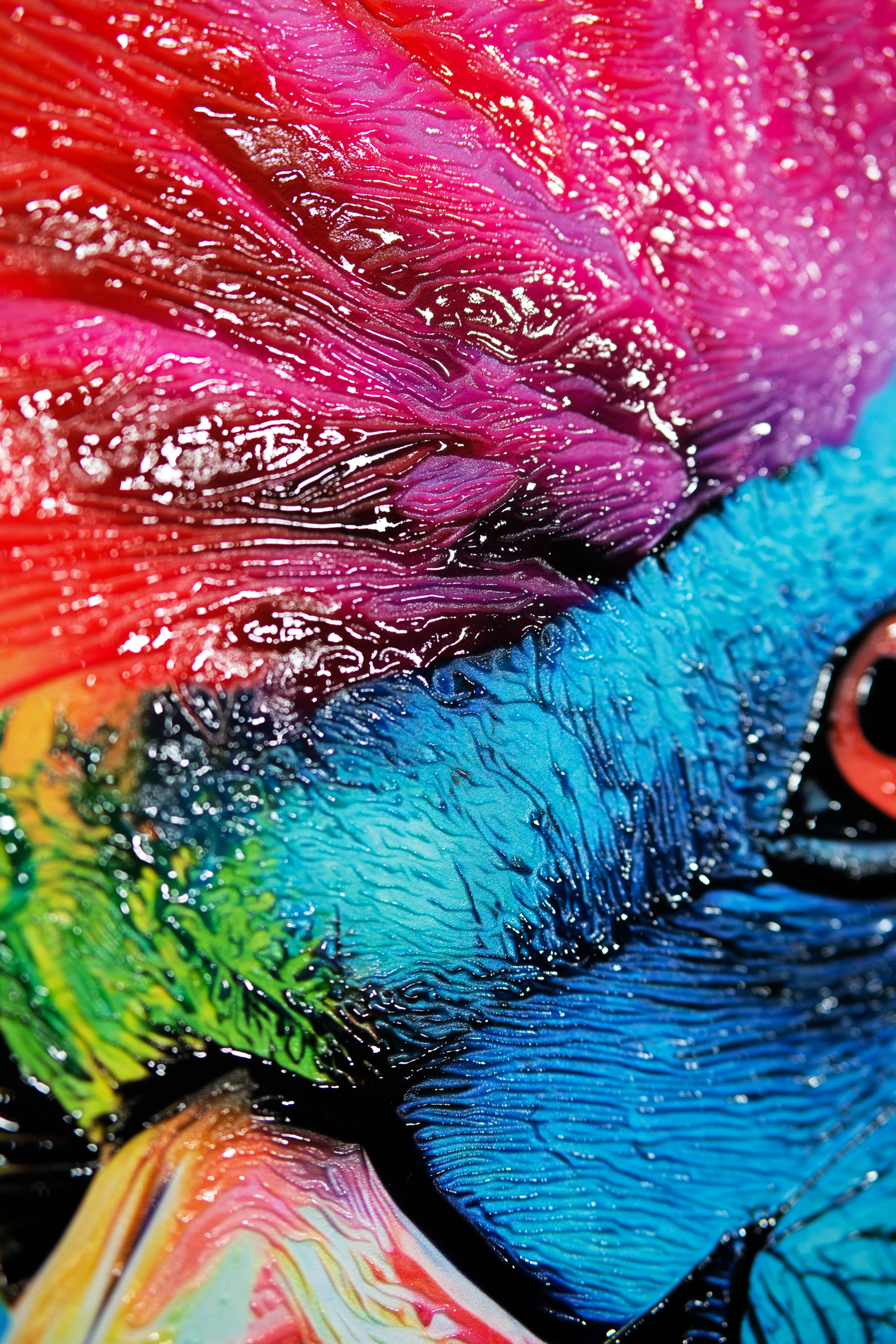 Eclectic Flamingo — Haptic 3D Embossed Print