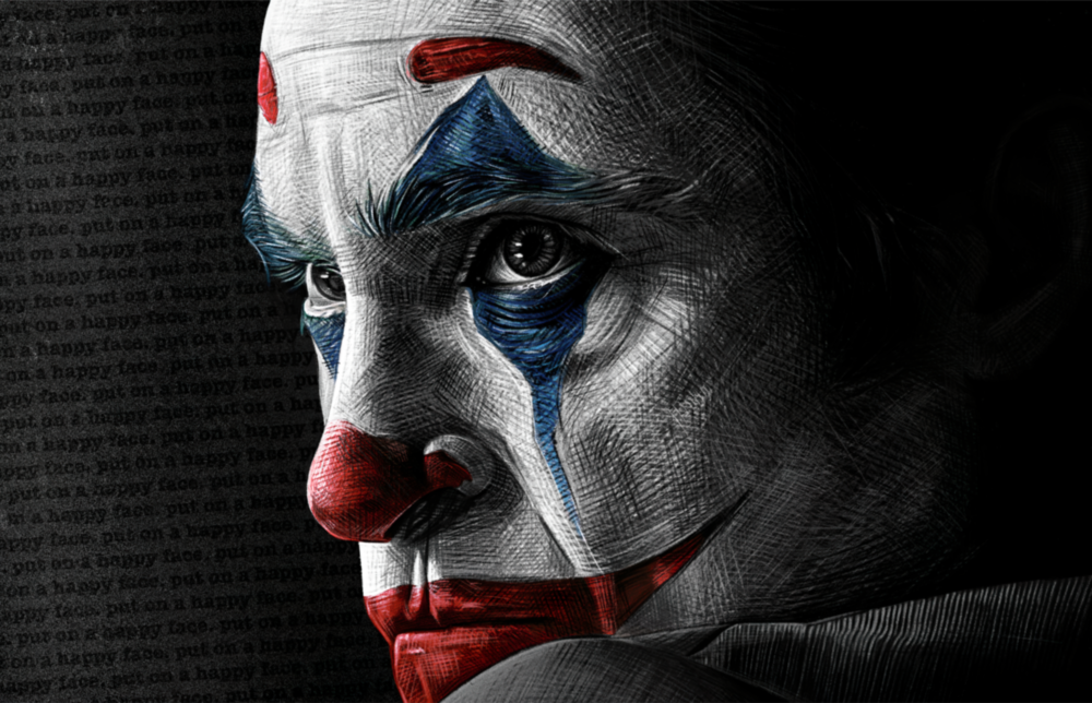 Joker Glass Wall Art