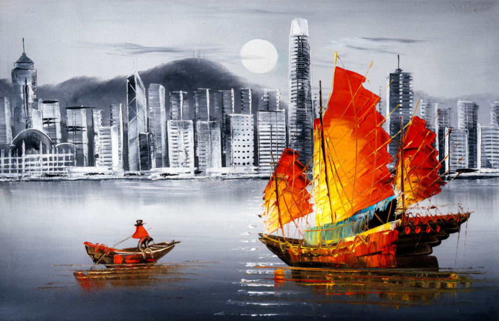 Sailboat Glass Wall Art