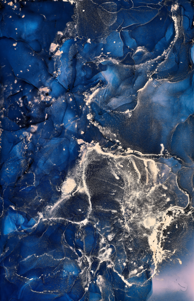 Abstract Depth Glass Wall Art