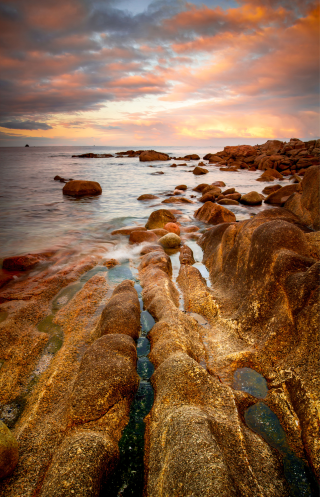 Cliffs Glass Wall Art