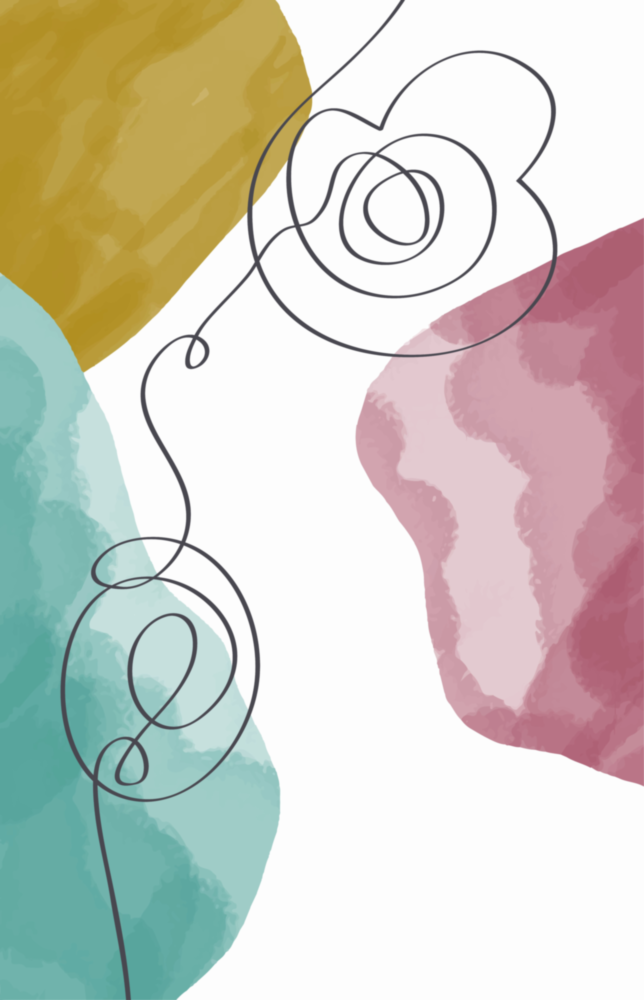 Abstract Shapes Glass Wall Art