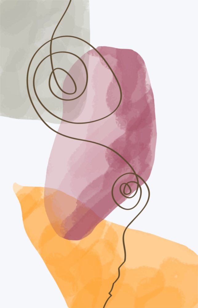 Abstract Shapes Glass Wall Art