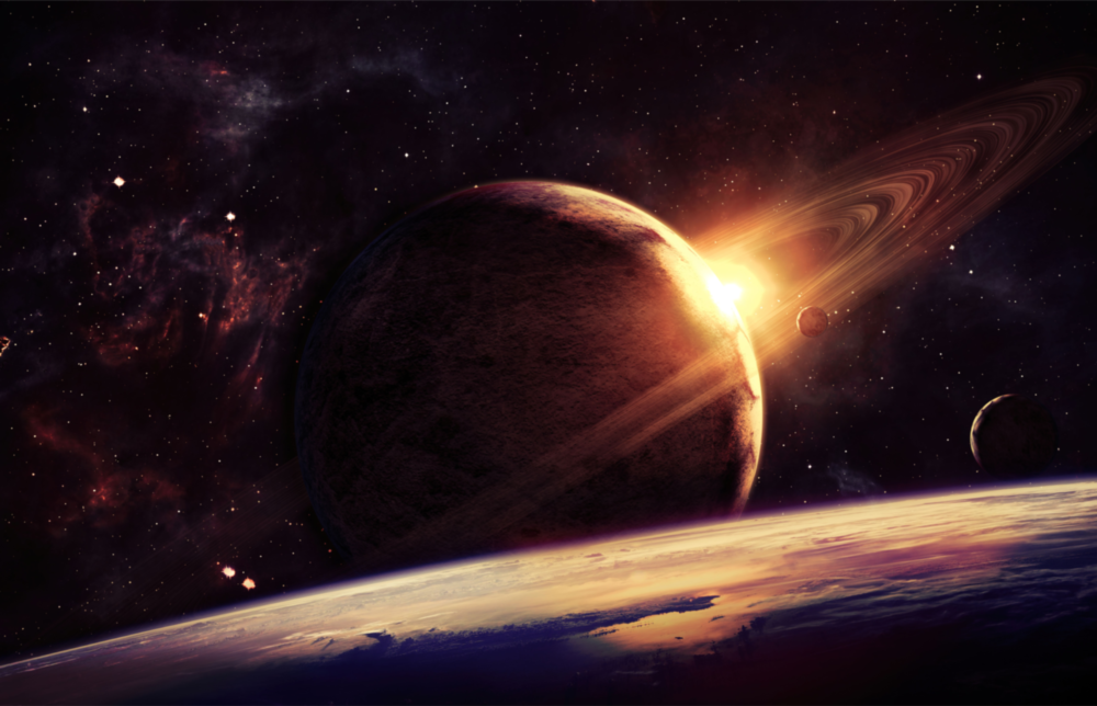 Space Glass Wall Art