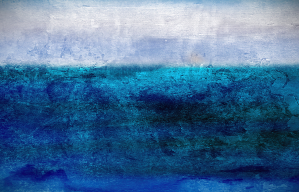 Shade of Blue Glass Wall Art