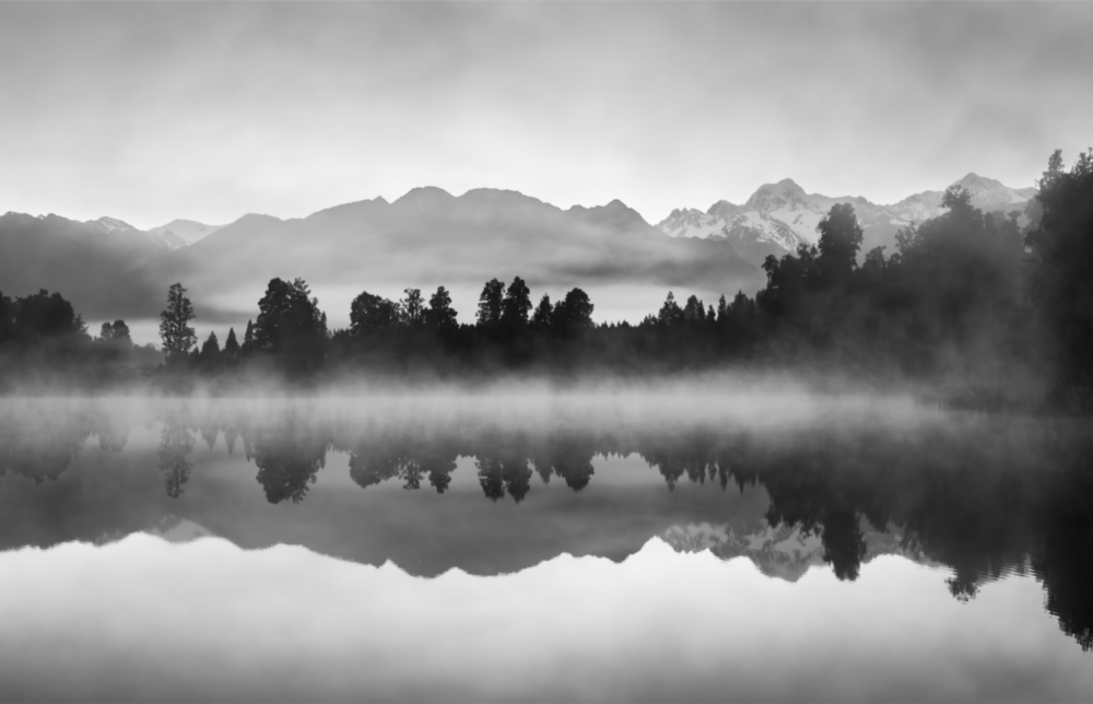 Lake View Glass Wall Art