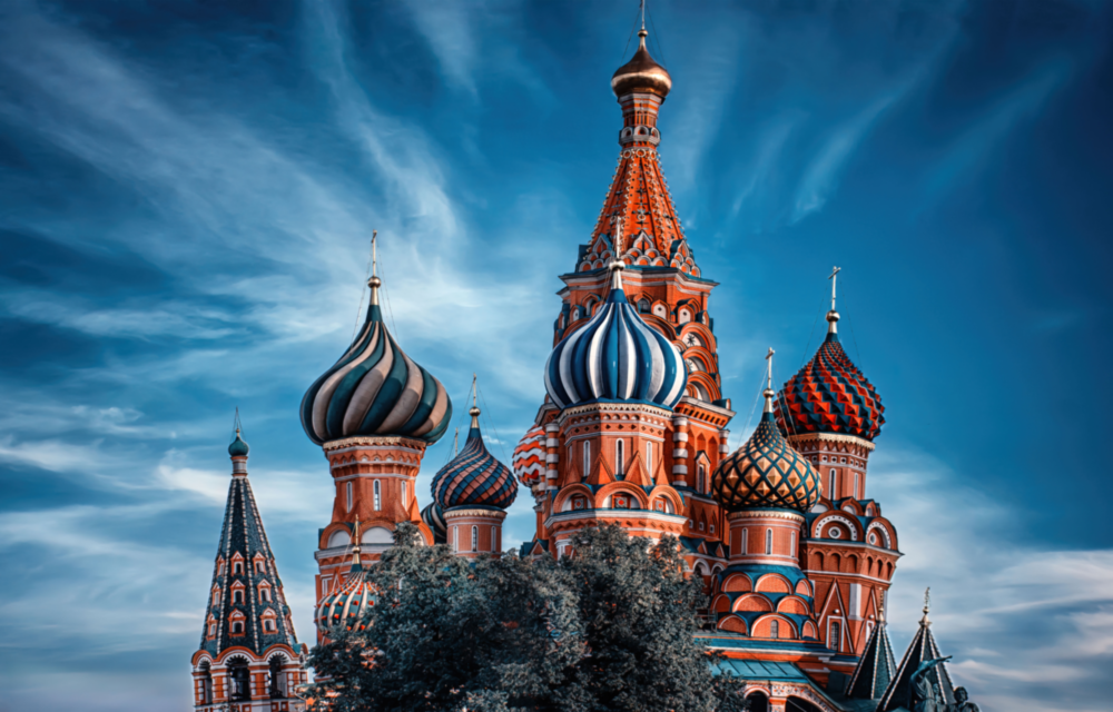 St. Basil's Cathedral Glass Wall Art