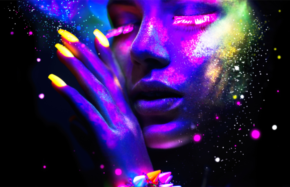 Neon Glass Wall Art