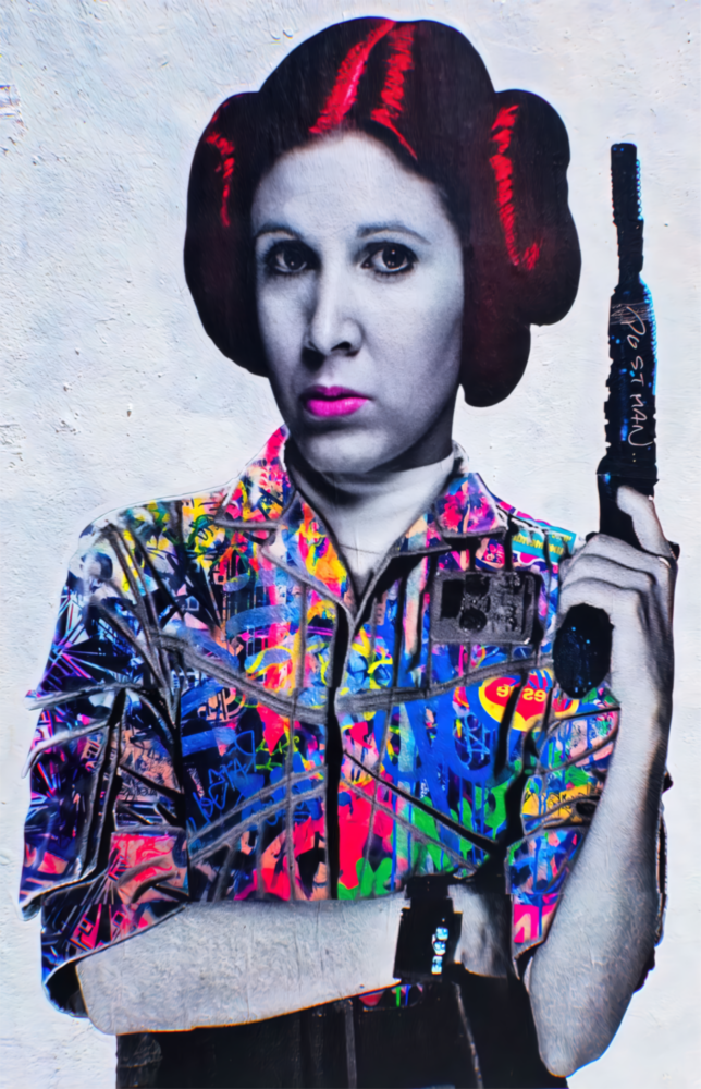 Princess Leia Glass Wall Art