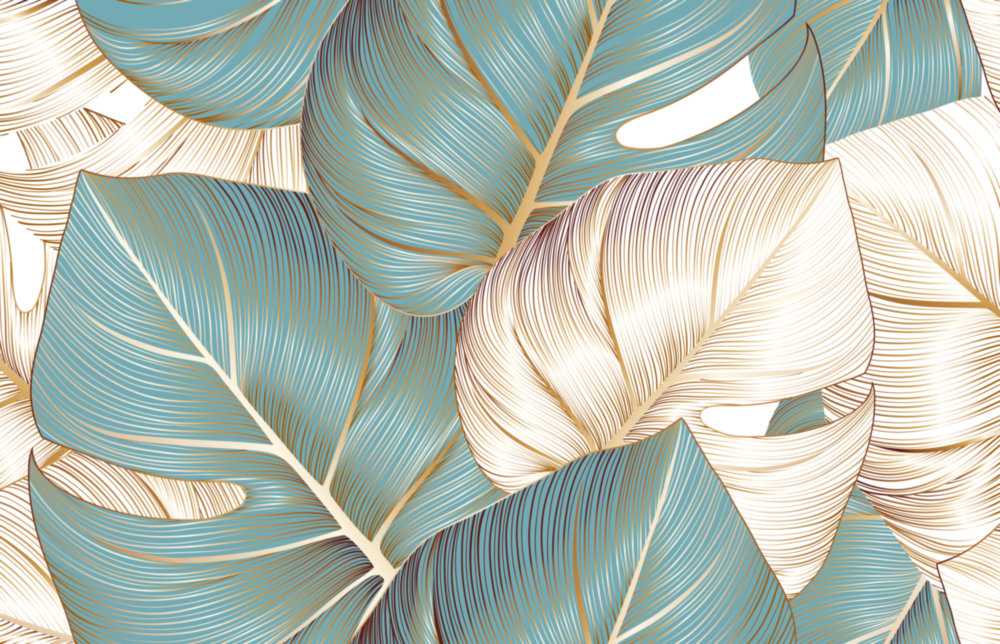 Leaves Glass Wall Art