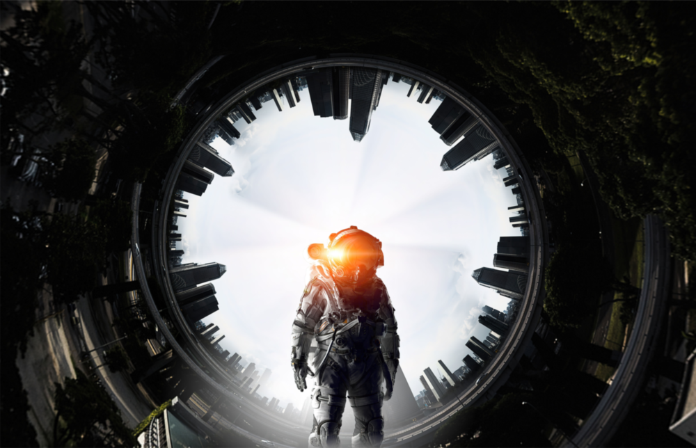 Astronaut Glass Wall Art