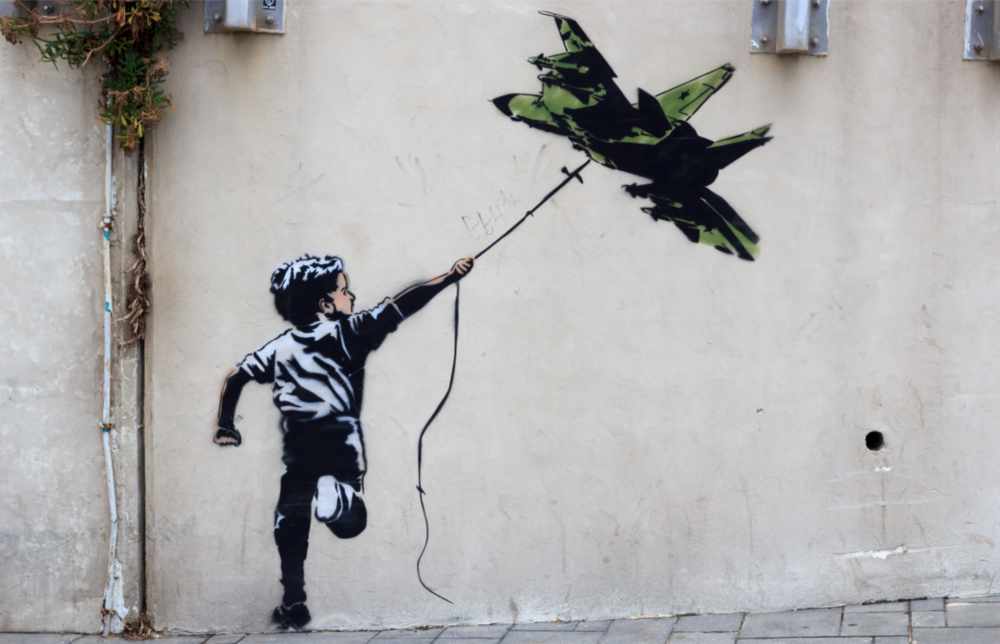 War Kite Glass Art