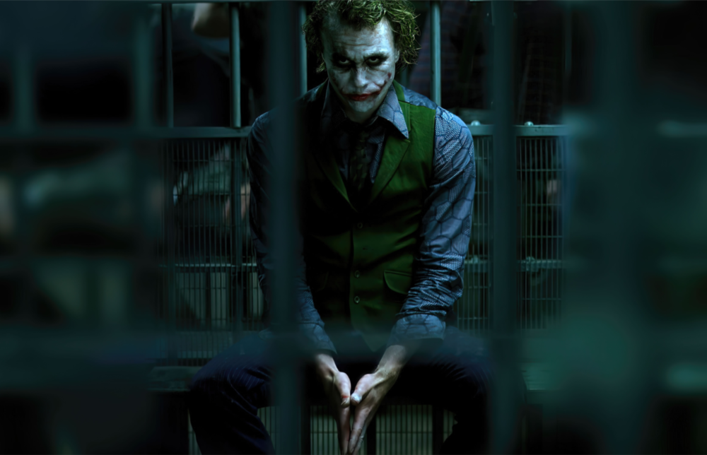 Joker Jail Glass Art