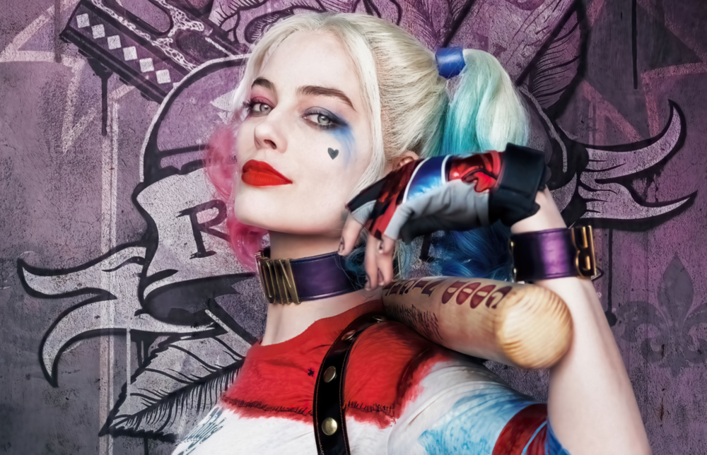 Harley Quinn Glass Art