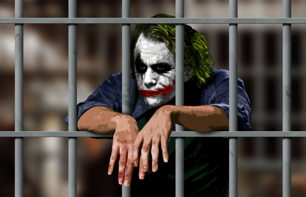 Joker Glass Art
