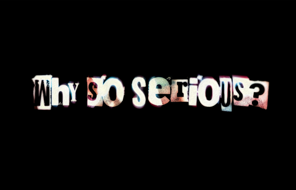 Why so Serious? Glass Art