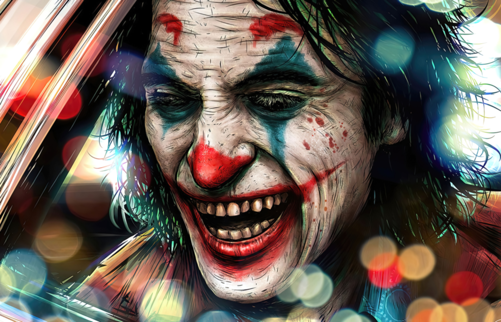 Joker’s Laugh Glass Wall Art