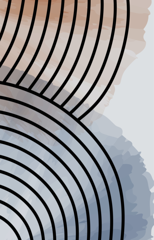 Lines of Waves Glass Wall Art