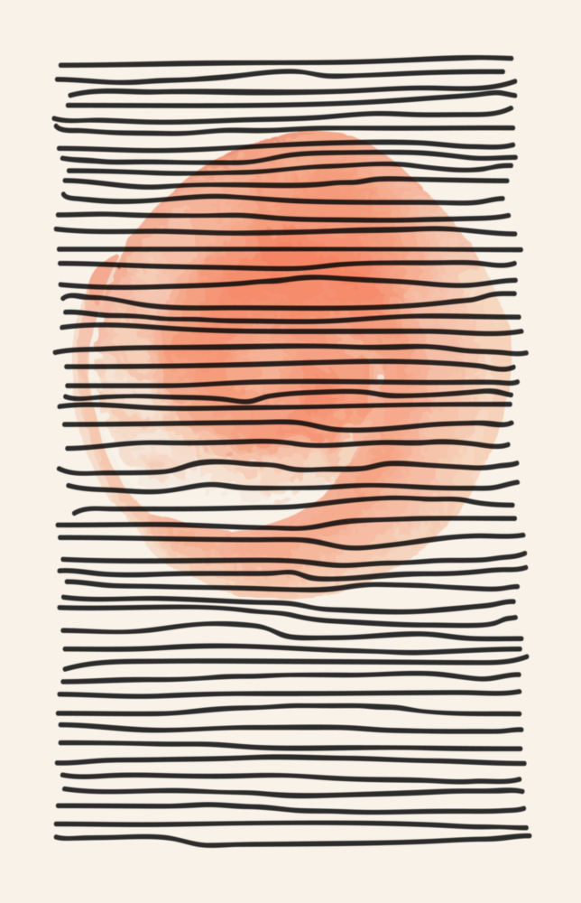 Abstract Sunset Glass Wall Art