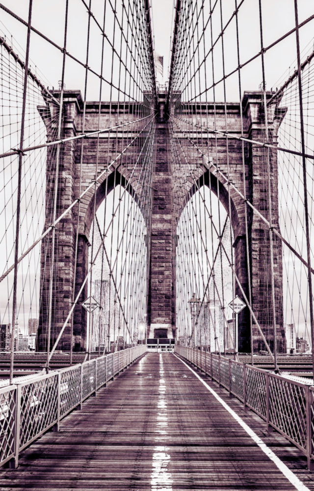 Brooklyn Bridge Glass Wall Art