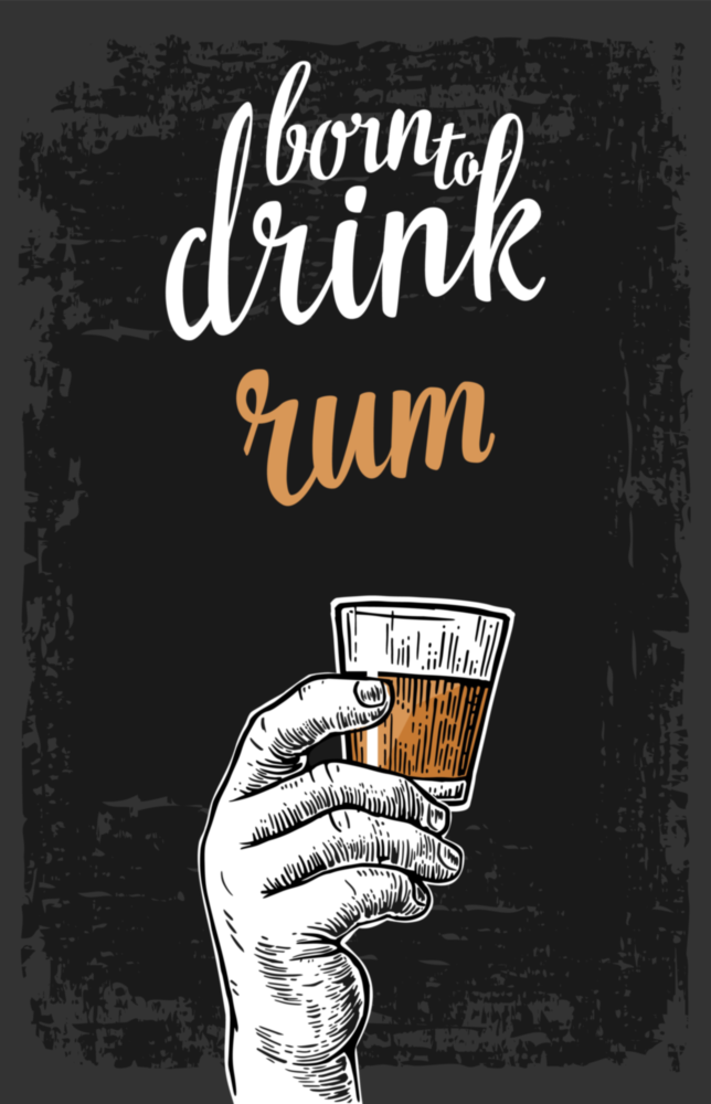 Rum Glass Wall Art