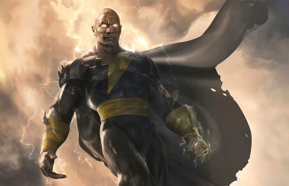 Black Adam Glass Wall Art