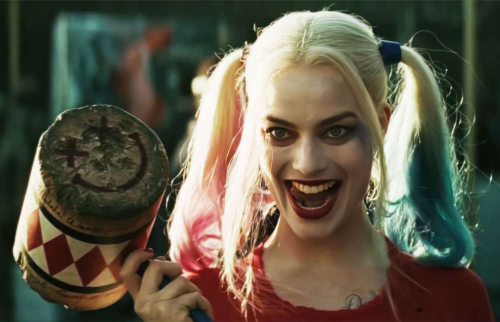 Harley Quinn Glass Wall Art