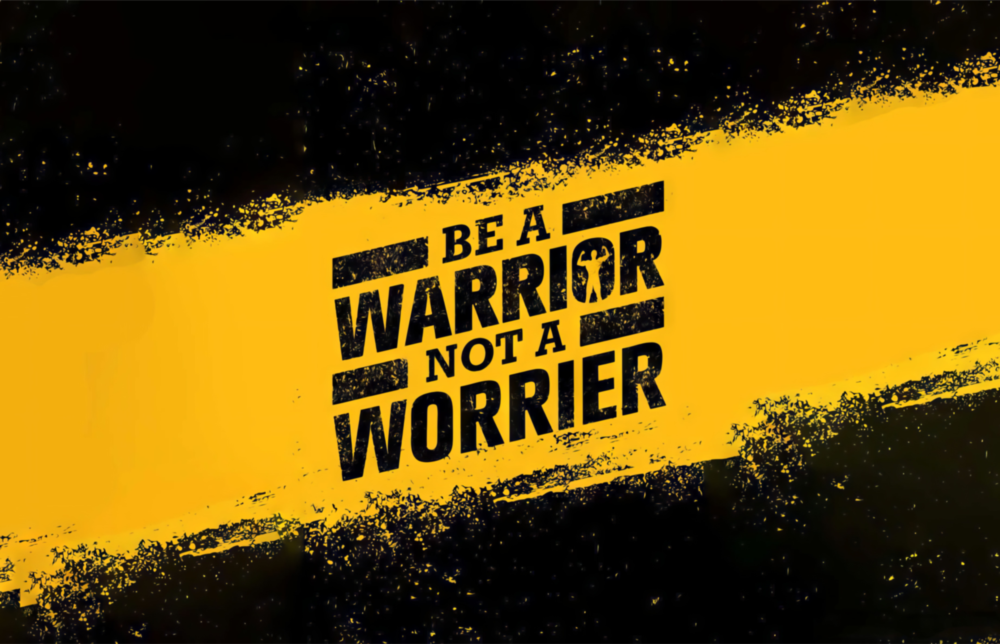 Be a Warrior Glass Wall Art