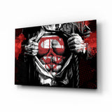 Superman Glass Wall Art