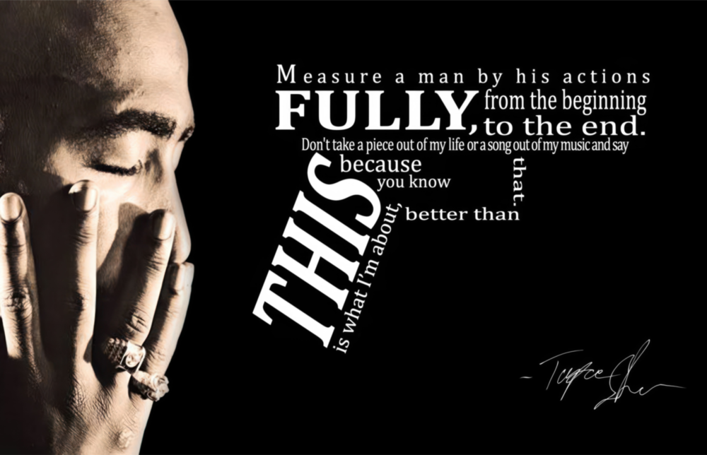 Tupac Glass Wall Art