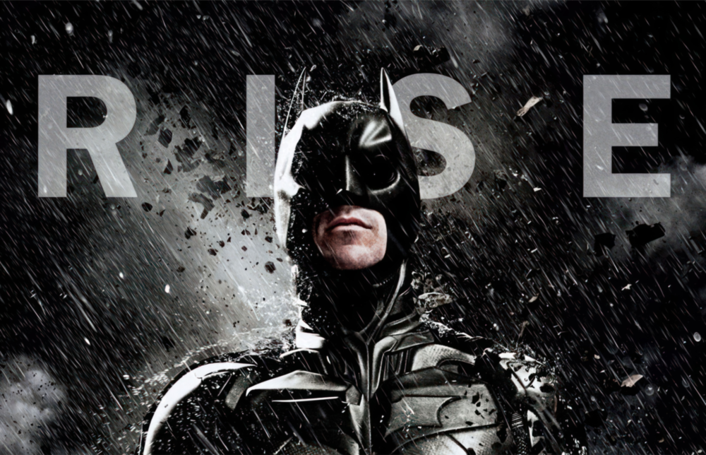 Batman Rise Glass Wall Art