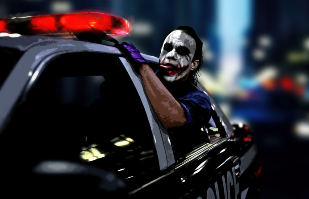 Joker Glass Wall Art