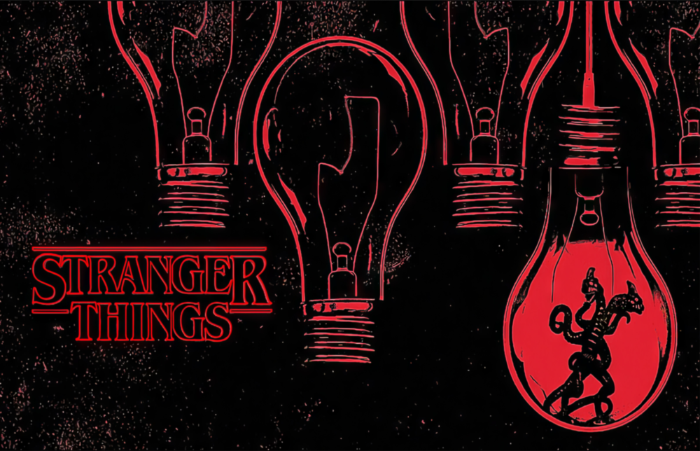Stranger Things Poster Glass Wall Art