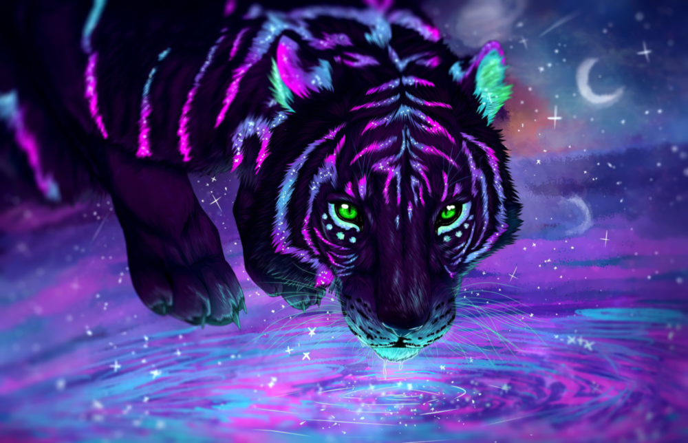 Tiger Glass Wall Art