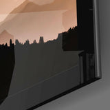 Foggy Horizons Glass Wall Art.