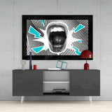 Scream Glass Wall Art.