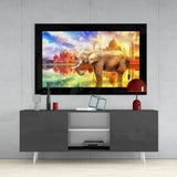 Elephant Glass Wall Art.