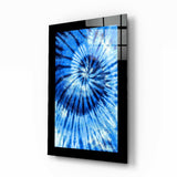 Blue Shell Glass Wall Art.