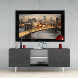 Brooklyn Bridge Glass Wall Art.