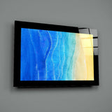 Sun Sea Beach Glass Wall Art.