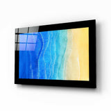 Sun Sea Beach Glass Wall Art.