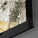 Gold Powder Graphite Glass Wall Art.