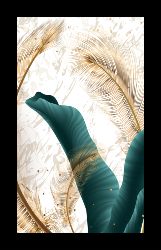 Emerald Leaf Glass Wall Art