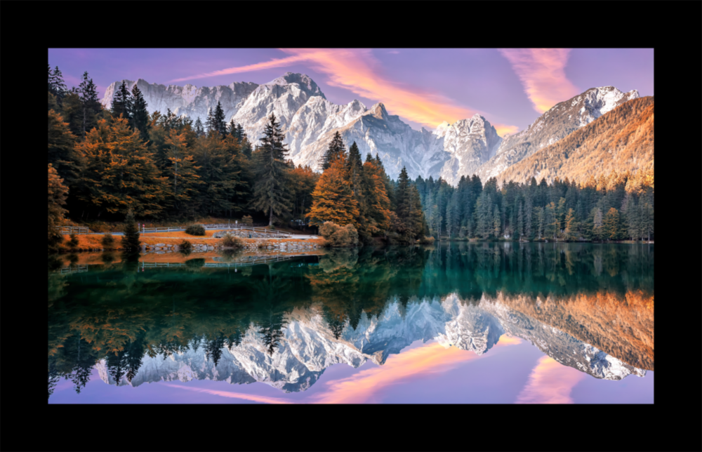 Glacier Lake Glass Wall Art