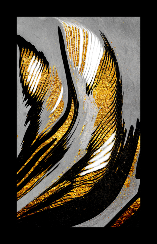 Gold Dust Glass Wall Art