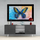 Colorful Butterfly Glass Wall Art.