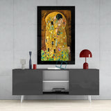 Gustav Klimt ''The Kiss'' Glass Art.