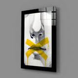 No Talking Glass Wall Art.